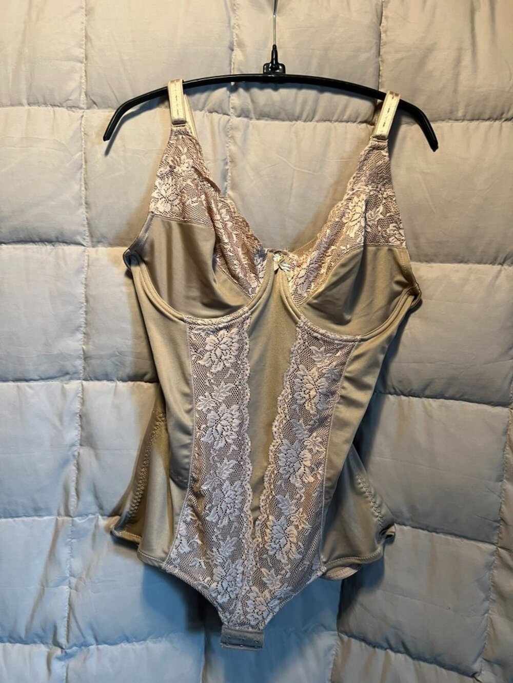 Vintage Delta Burke Lace Detail Firm Control Bodysuit – 3X